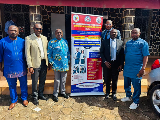 Group picture with delegation that accompanied Board Chair at signing with UBa authorities