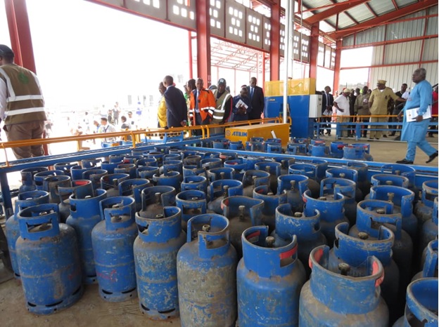 Authorities inside the filling centre
