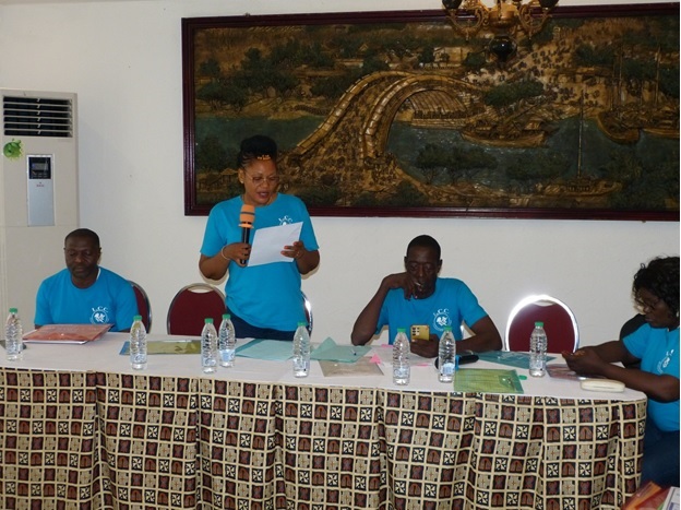 Douala Branch President, Tayoh Felicia Ngwe welcoming peers